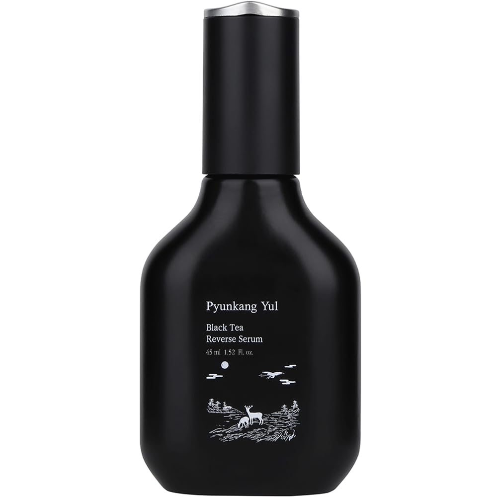 Pyunkang Yul PKY Black Tea Boosting Serum, Condensed Nutrition for Fine Line Care with Kombucha, Ginseng Fruit Extract, Zero-Irritation, Korean Skincare (1.52 Fl. Oz, 45ml)
