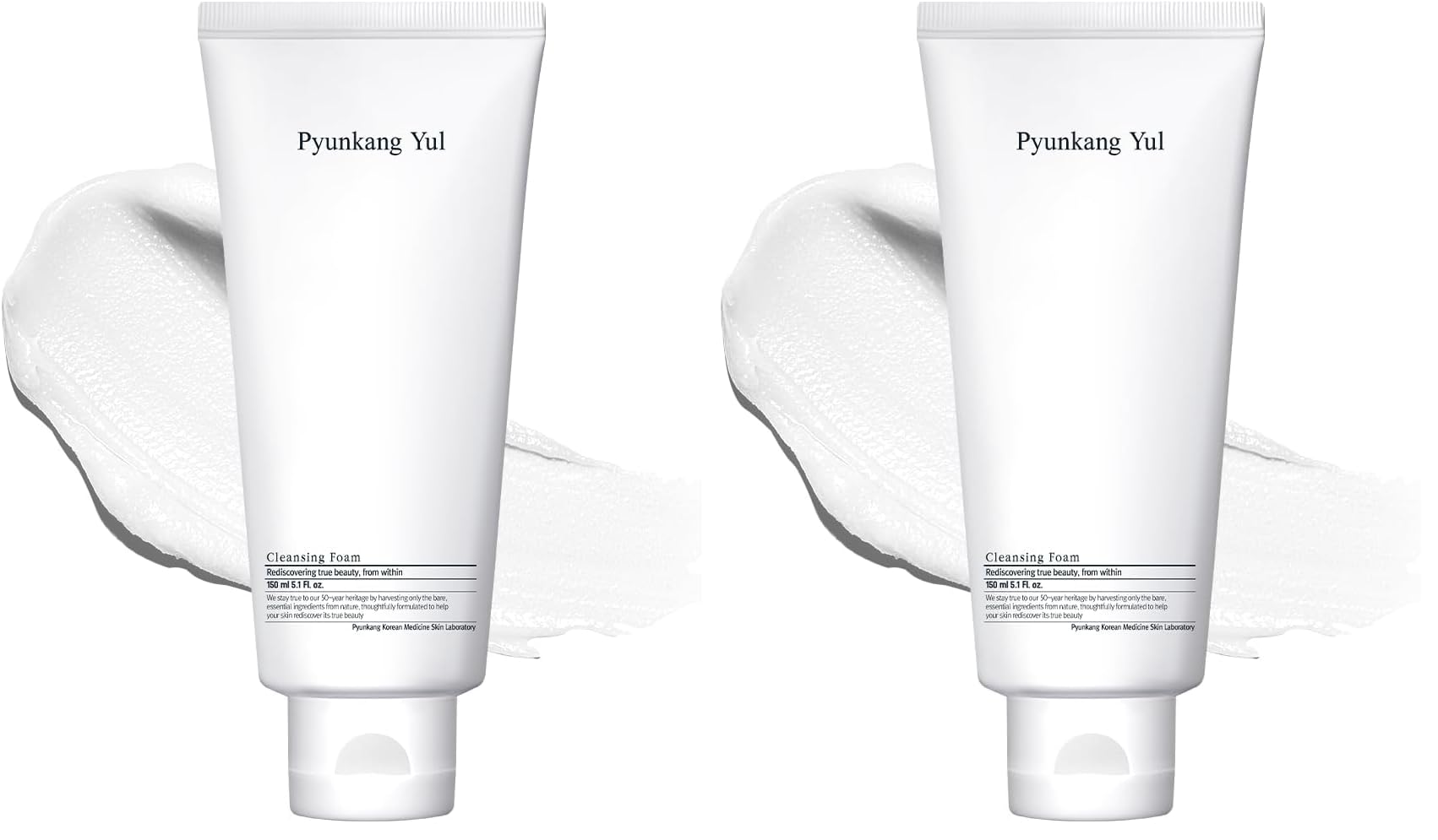 PYUNKANG YUL Cleansing Foam - Korean Facial Wash for All Skin Types - Zero-irritation Face Washer extracted from Coconut - Moisturized Skin & Creating Moisture Barrier after Cleansing - 5.1 Fl. Oz