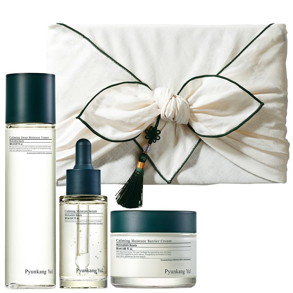 [PKY] Pyunkang Yul Radiance Skincare Gift Set for Flawless and Radiant Skin with Deep Hydration, Vitamin C and Pearl Extract, Korean skincare(3-item set)
