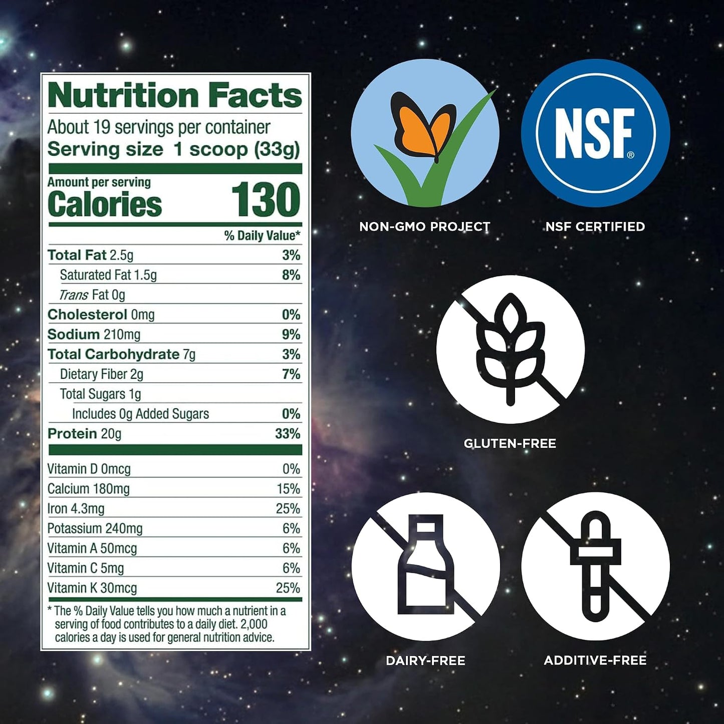 Vega Premium Protein + Supergreens, Chocolate – 20g Vegan Protein, Dairy & Gluten Free, 22.4 oz (19 Servings)