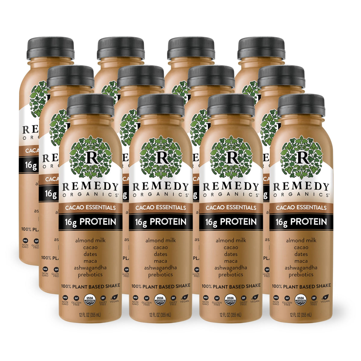 Remedy Organics Berry Immunity 12-Pack | Plant Based 20g Protein Shakes, Ready to Drink | USDA Organic, Gluten Free, Dairy Free, Soy Free